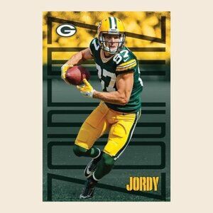 Jordy Nelson Superstar Green Bay Packers NFL Action Poster_165